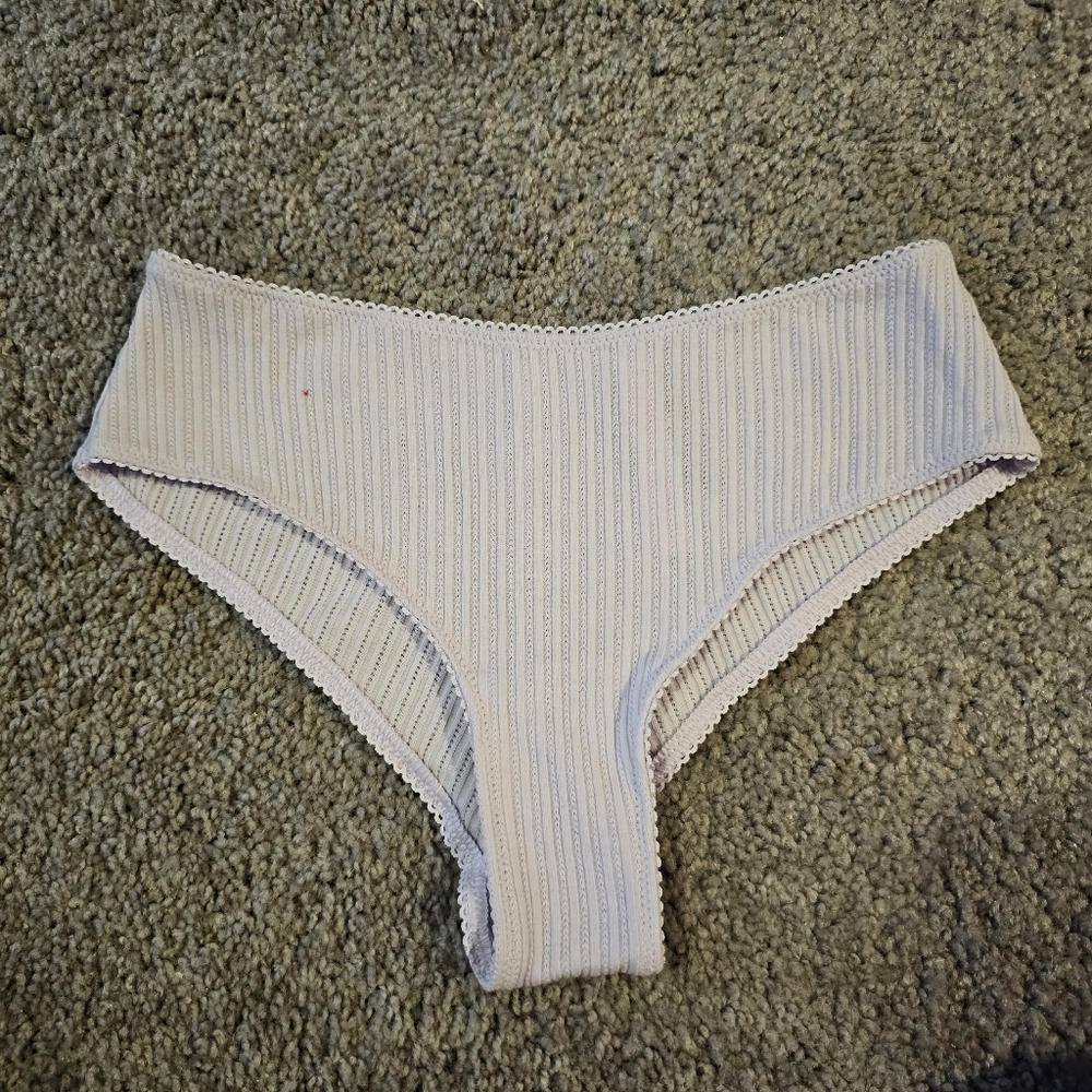 PINK lilac ribbed cheeky small